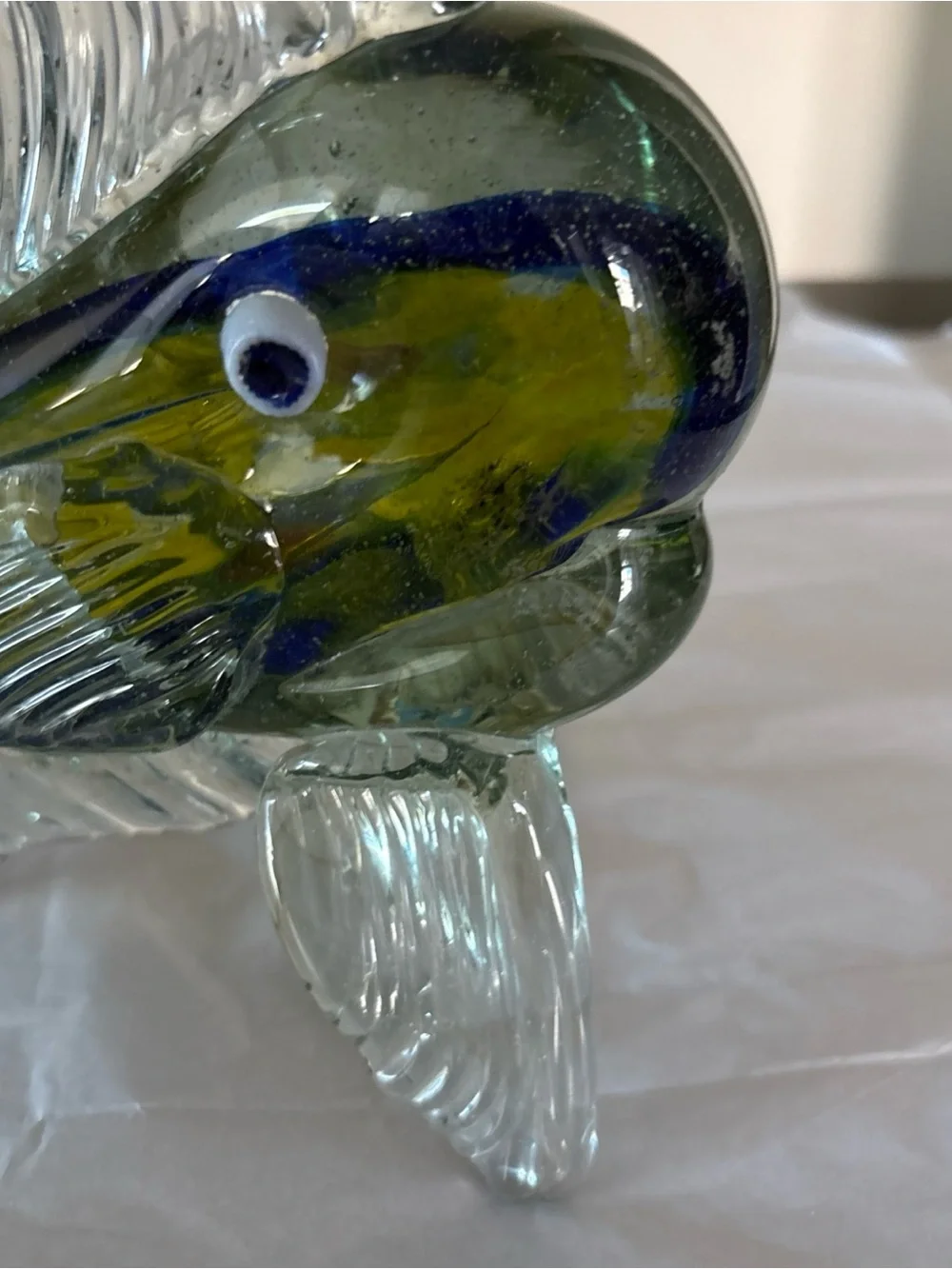 Hand Blown Glass Marlin ? Fish. EUC